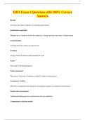 D351 Exam 1 Questions with 100&percnt; Correct&NewLine;Answers