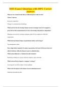 D351 Exam 2 Questions with 100&percnt; Correct&NewLine;Answers