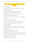 D351 Practice Questions with 100&percnt; Correct&NewLine;Answers