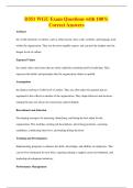 D351 WGU Exam Questions with 100&percnt;&NewLine;Correct Answers