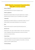 D486 Objective Assessment Exam Questions&NewLine;with 100&percnt; Correct Answers
