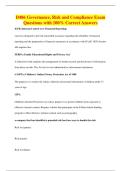 D486 Governance&comma; Risk and Compliance Exam&NewLine;Questions with 100&percnt; Correct Answers