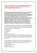 WGU C426 200 ACTUAL QUESTIONS AND CORRECT &NewLine;ANSWERS WITH RATIONALE LATEST 2026 ALREADY &NewLine;GRADED A&plus; ASSURED PASS 