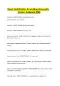 Microsoft Excel Certification Exam 2026 &ndash; Complete Exam Questions with Correct Answers and Detailed Explanations