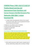 COMSAE Phase 2 BSA 116&sol;117&sol;118&sol;119 Practice-Based Learning & Improvement Exam Questions & Verified Answers with Detailed Rationales &lpar;2026&rpar; &vert; Complete Q&A Study Guide PDF