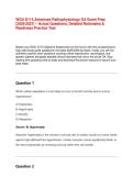 WGU D115 Advanced Pathophysiology OA Exam Prep &NewLine;&lpar;2025&sol;2027&rpar; &ndash; Actual Questions&comma; Detailed Rationales & &NewLine;Readiness Practice Test