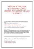 NP2 FINAL ACTUAL EXAM &NewLine;QUESTIONS AND CORRECT &NewLine;ANSWERS WITH CORRECT DETAILED &NewLine;RATIONALES