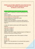 ARIZONA &lpar;AZ&rpar; C60 FINISH CARPENTRY ACTUAL PRACTICE EXAM &NewLine;QUESTIONS WITH VERIFIED ANSWERS & DETAILED &NewLine;RATIONALES&vert; LATEST UPDATE
