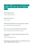 NEW RPSGT COMPREHENSIVE TEST BANK &NewLine;FULL QUESTIONS AND ANSWERS STUDY &NewLine;SHEET