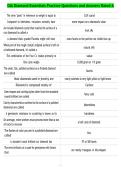 GIA Diamond Essentials Practice Questions and Answers Rated A