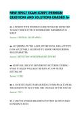 NEW RPSGT EXAM SCRIPT PREMIUM &NewLine;QUESTIONS AND SOLUTIONS GRADED A&plus; 