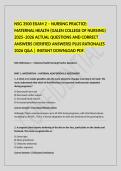 NSG 3500 EXAM 2 Questions and Correct Answers&period;docx