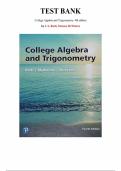 College Algebra and Trigonometry&comma; 4th edition &mdash; by J&period; S&period; Ratti&comma; Marcus McWaters &vert; Complete Test Bank &lpar;Ch&period; 1-11&rpar;