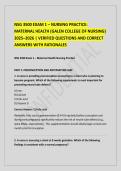 NSG 3500 EXAM 2 Questions and Correct Answers&period;docx