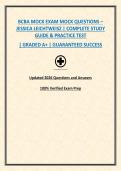 BCBA MOCK EXAM MOCK QUESTIONS &ndash; JESSICA LEICHTWEISZ &vert; COMPLETE STUDY GUIDE & PRACTICE TEST