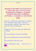 HESI RN Fundamentals Exit Exam Prep 2026&colon; Practice Questions & Answers with Rationales
