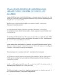 ExamFX Life Insurance Test 2026 Latest Update &ndash; Expert Verified Questions and Answers &vert; Complete Exam Study Guide & Practice Questions