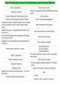 CSIA Certification Exam Test Questions and Answers Rated A