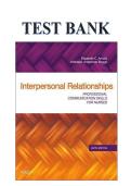 Test Bank&colon; Interpersonal Relationships &ndash; Professional Communication Skills for Nurses &lpar;6th Edition&rpar;