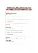 BNSF Roadway Worker Protection Exam with verified Questions and Answers Latest