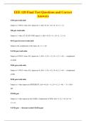 EEE 120 Final Test Questions and Correct&NewLine;Answers