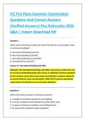 ICC Fire Plans Examiner Examination &NewLine;Questions And Correct Answers &NewLine;&lpar;Verified Answers&rpar; Plus Rationales 2026 &NewLine;Q&A &vert; Instant Download Pdf