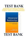 Test Bank&colon; Interpersonal Relationships &lpar;Professional Communication Skills for Nurses&rpar; 7th Edition by Arnold & Boggs