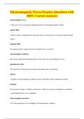 Electromagnetic Waves Practice Questions with&NewLine;100&percnt; Correct Answers
