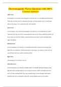 Electromagnetic Waves Questions with 100&percnt;&NewLine;Correct Answers