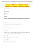Electrolysis IBEC&plus;Laser STATE BOARD&NewLine;Practice Test Questions with Correct Answers