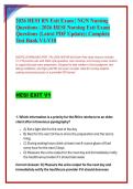 2026 HESI RN Exit Exam &vert; NGN Nursing Questions &vert; 2026 HESI Nursing Exit Exam Questions &lpar;Latest PDF Update&rpar; &vert; Complete Test Bank V1-V10
