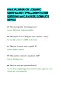 NSAR SALESPERSON LICENSING &NewLine;CERTIFICATION EVALUATION TESTED &NewLine;QUESTIONS AND ANSWERS COMPLETE &NewLine;REVIEW 