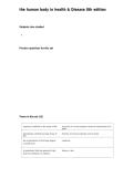 the human body in health & Disease 8th edition