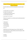 Georgia Biology EOC Practice Test Questions with&NewLine;Correct Answers