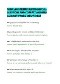 NSAR SALESPERSON LICENSING FULL &NewLine;QUESTIONS AND CORRECT ANSWERS &NewLine;ALREADY PASSED STUDY SHEET 