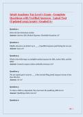 Intuit Academy Tax Level 1 Exam - Complete Questions&comma; Verified Answers & Detailed Rationales &vert; Updated 2025&sol;2026 &vert; Graded A&plus;