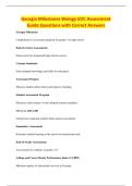 Georgia Milestones Biology EOC Assessment&NewLine;Guide Questions with Correct Answers