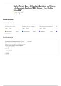 Radon Review Quiz 6 &lpar;Mitigation&rpar;Questions and Answers with Complete Solutions 100&percnt; Correct &vert; New Update 2026&sol;2027