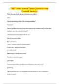 IBEC State Actual Exam Questions with&NewLine;Correct Answers
