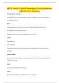 IBEC Study Guide Electrology Exam Questions&NewLine;with Correct Answers