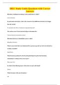BEC Study Guide Questions with Correct&NewLine;Answers