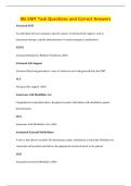 JBL EMT Task Questions and Correct Answers