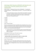 Washington MAST Questions 2026&sol;2027 with Questions and &NewLine;Answers&sol;Plus a Rationale Updated 2026 A&plus;&sol;Instant &NewLine;Download PDF