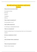 Jbl wild land Exam Questions and Correct&NewLine;Answers