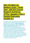 NSG 432 Maternal-Newborn Exam 1 Study Pack &vert; 400 GCU Blueprint Questions &vert; GTPAL&comma; Naegele's Rule & Rationales