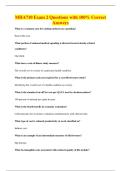 MHA710 Exam 2 Questions with 100&percnt; Correct&NewLine;Answers