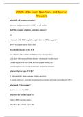 MIMG 185a Exam Questions and Correct&NewLine;Answers