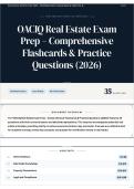 OACIQ Real Estate Exam Prep &ndash; Comprehensive Flashcards & Practice Questions &lpar;2026&rpar;