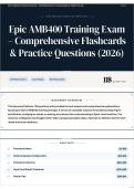 Epic AMB400 Training Exam &ndash; Comprehensive Flashcards & Practice Questions &lpar;2026&rpar;