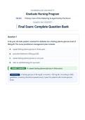 NR601 &sol; NR-601 Final Exam Study Set Q & A &lpar;Latest 2026 &sol; 2027&rpar;&colon; Primary Care of the Maturing & Aged Family Practicum - Chamberlain